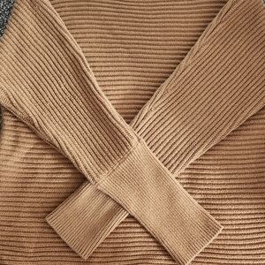 Rachel Zoe Ribbed Camel Sweater